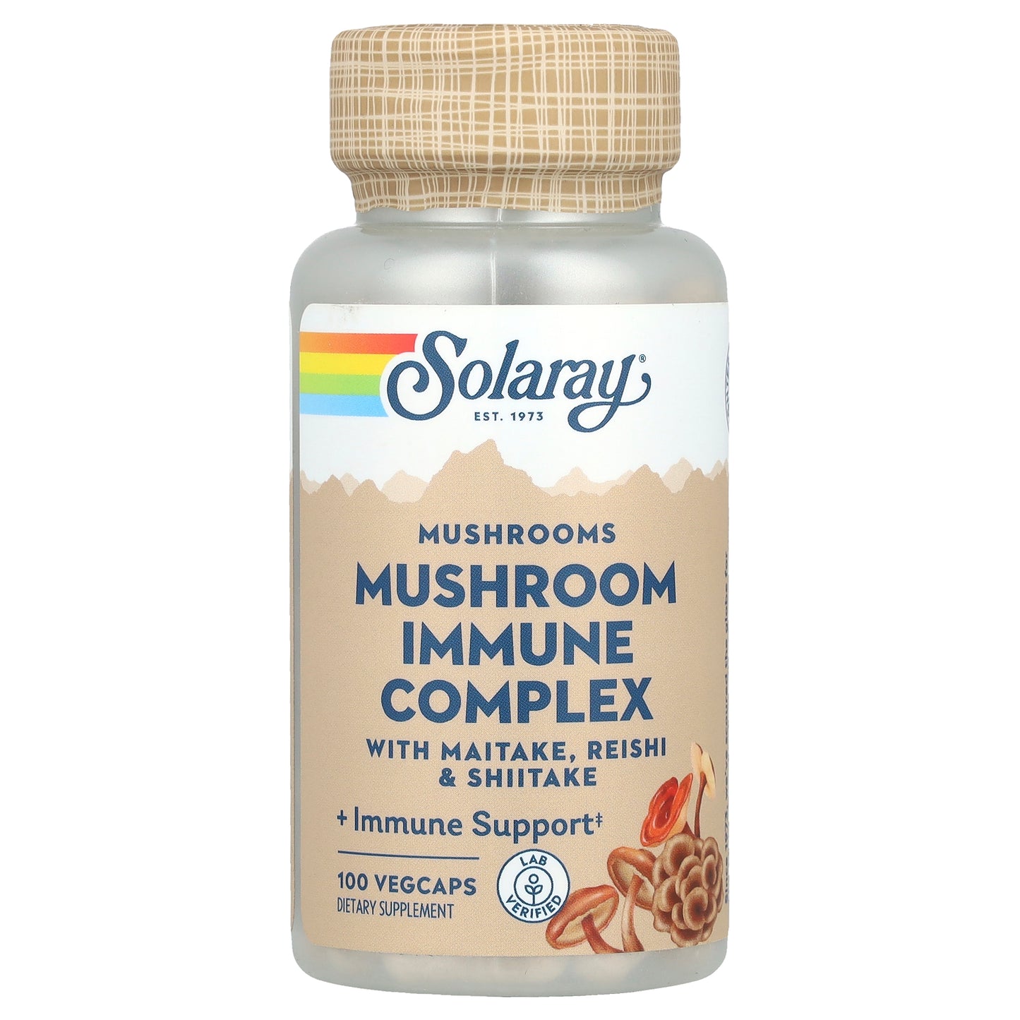 Solaray, Mushroom Immune Complex with Maitake, Reishi & Shiitake, 100 VegCaps