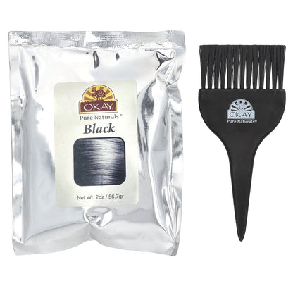 Okay Pure Naturals, Herbal Henna Natural Hair Color, Black, 2 oz (56.7 g)