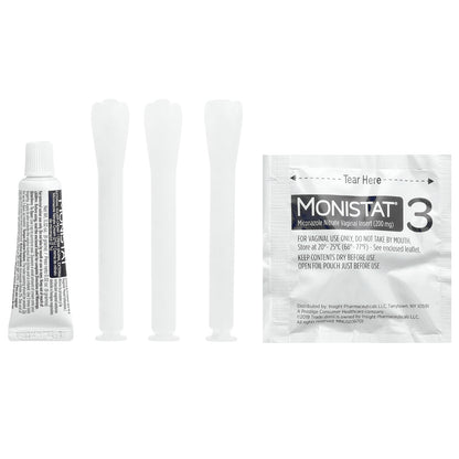 Monistat, 3-Day Treatment Combination Pack, 3 Ovule® Inserts, 2.5 g Each + 0.32 oz (9 g) Tube