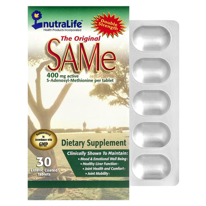 NutraLife, SAMe, 400 mg, 30 Enteric Coated Tablets