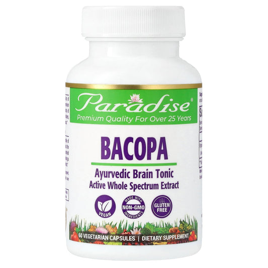 Paradise Herbs, Bacopa, 60 Vegetarian Capsules (250 mg per Capsule)