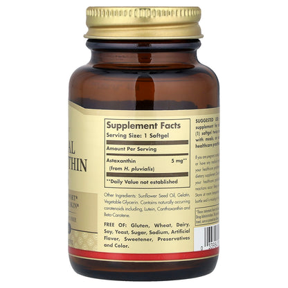 Solgar, Natural Astaxanthin, 5 mg, 60 Softgels