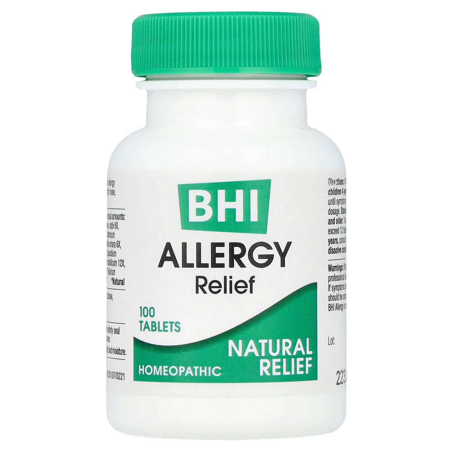 MediNatura, BHI, Allergy Relief, 100 Tablets