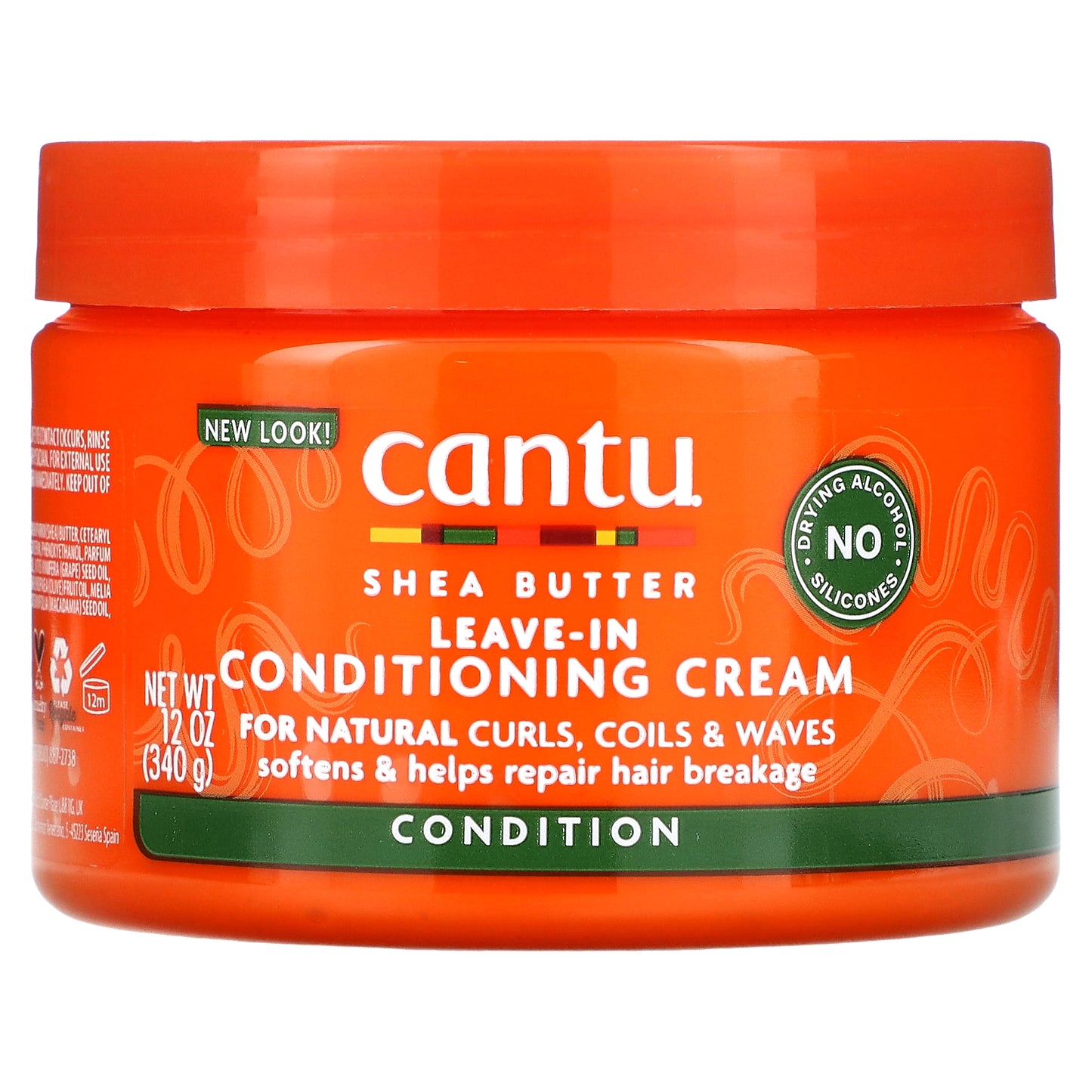 Cantu, Shea Butter, Leave-In Conditioning Cream, For Natural Curls, Coils & Waves, 12 oz (340 g)