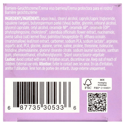 Pacifica, Vegan Ceramide Barrier Cream, 1.7 fl oz (50 ml)