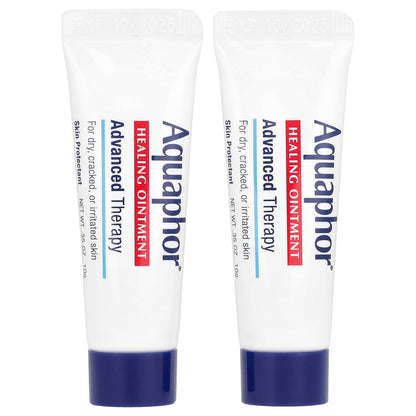 Aquaphor, Advanced Therapy, Healing Ointment, Fragrance Free , 2 Tubes, 0.35 oz (10 g) Each