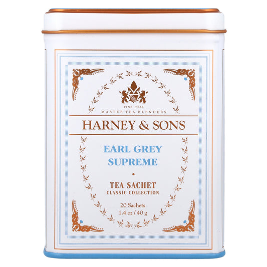 Harney & Sons, Fine Teas, Earl Grey Supreme, 20 Sachets, 1.4 oz (40 g)