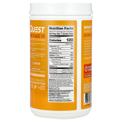 Quest Nutrition, Protein Powder, Salted Caramel, 1.6 lb (726 g)