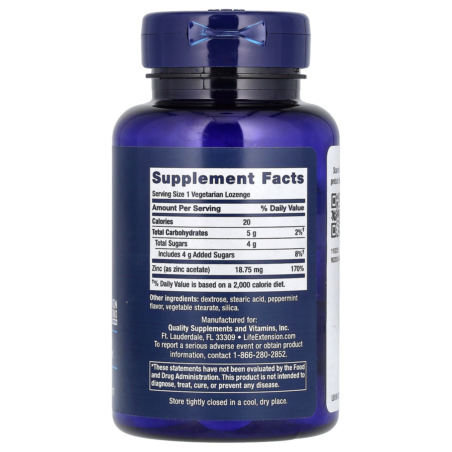 Life Extension, Enhanced Zinc Lozenges, Peppermint, 30 Vegetarian Lozenges (18.75 mg per Lozenge)