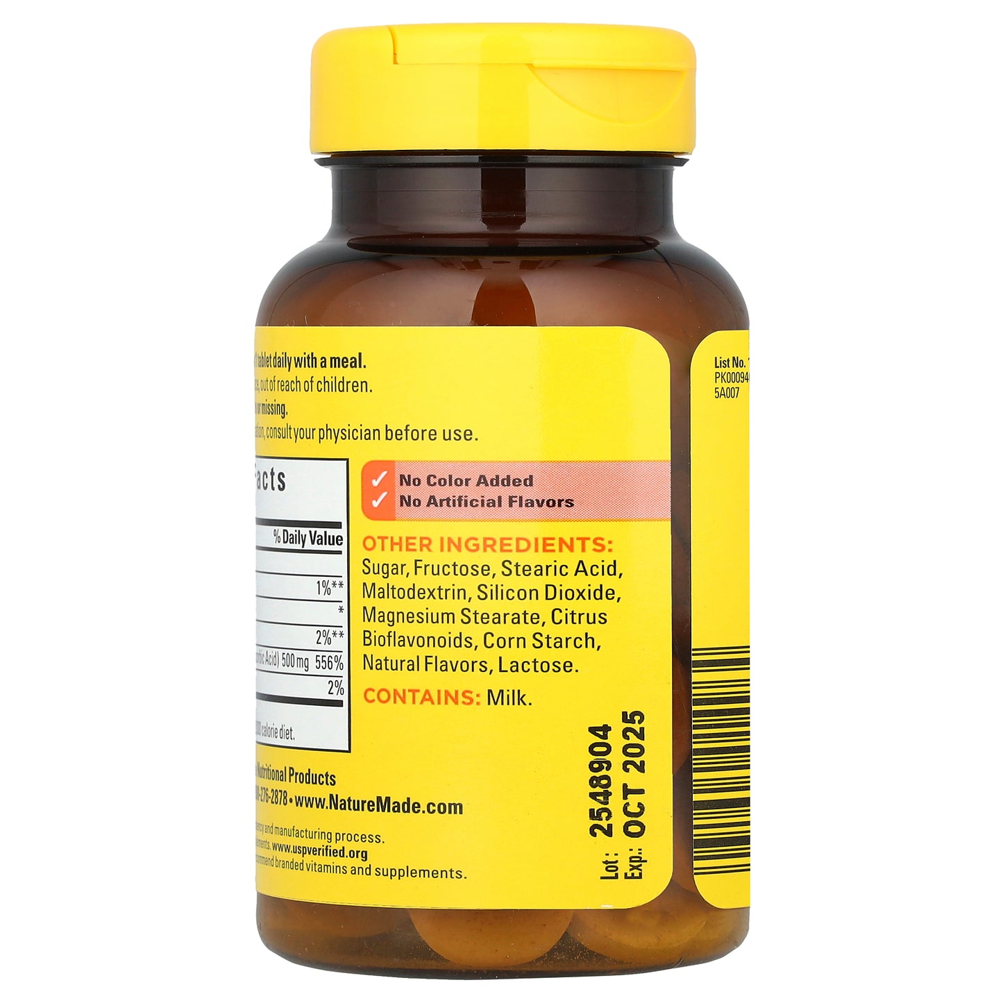 Nature Made, Vitamin C Chewable, Orange, 500 mg, 60 Tablets