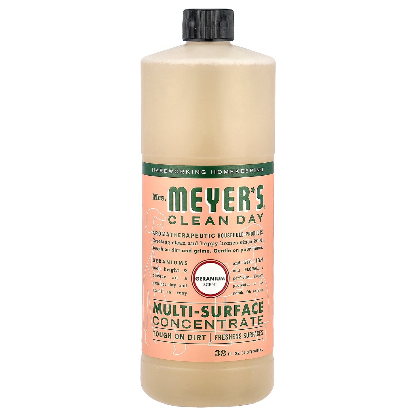Mrs. Meyers Clean Day, Multi-Surface Concentrate, Geranium, 32 fl oz (946 ml)