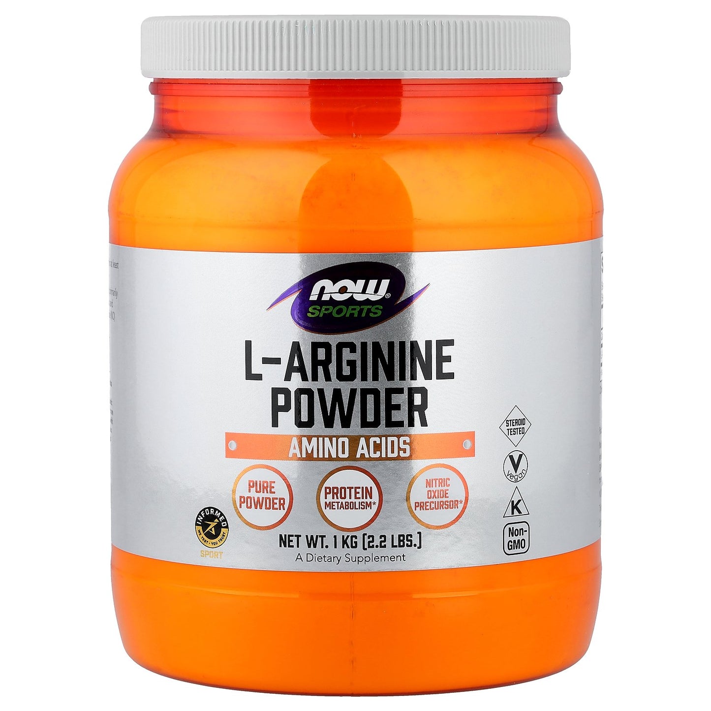 NOW Foods, Sports, L-Arginine Powder, 2.2 lbs (1 kg)
