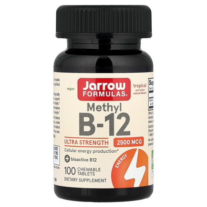 Jarrow Formulas, Methyl B-12, Tropical, 2,500 mcg, 100 Chewable Tablets
