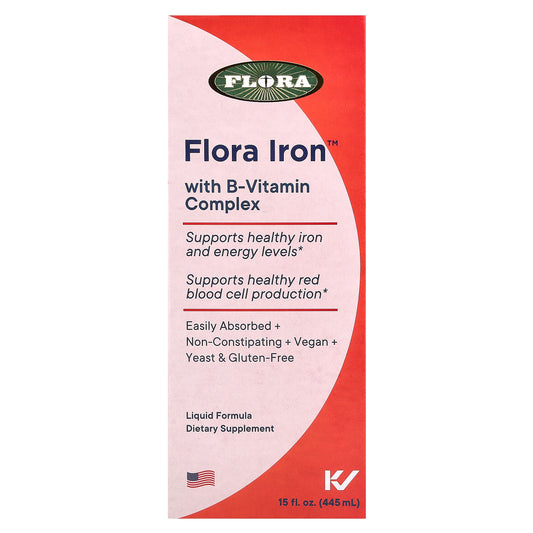 Flora, Flora Iron™ with B-Vitamin Complex, 15 fl oz (445 ml)