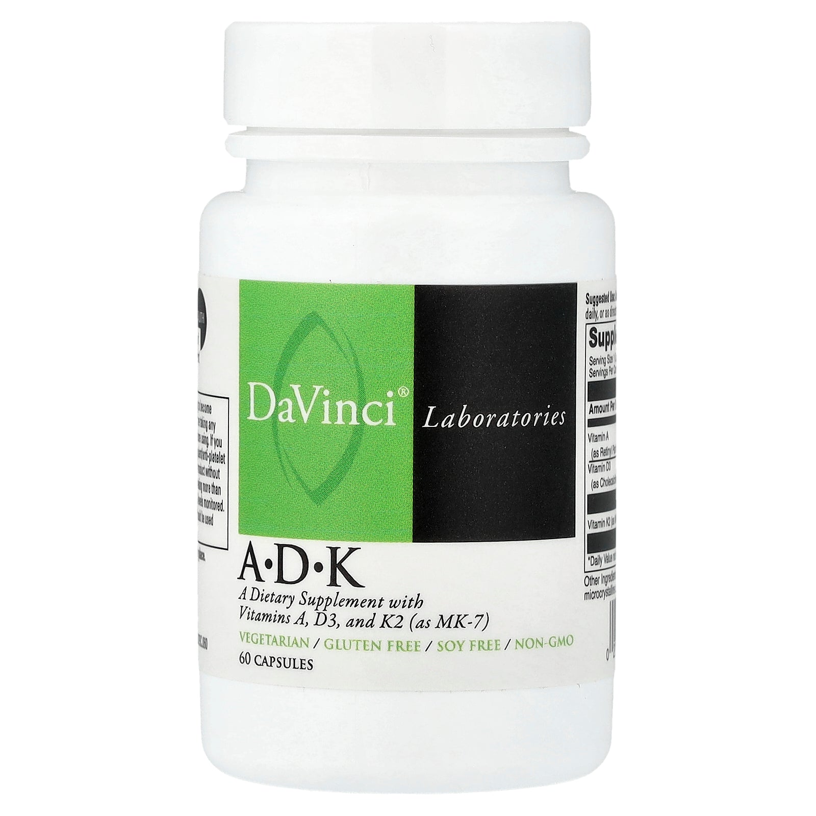 DaVinci Laboratories, A-D-K, 60 Capsules