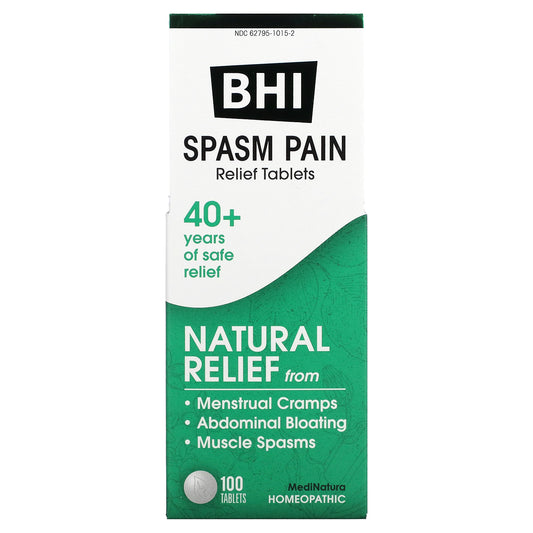 MediNatura, BHI, Spasm Pain, 100 Tablets