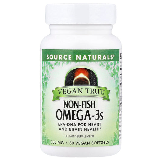 Source Naturals, Vegan True®, Non-Fish Omega-3s, 300 mg, 30 Vegan Softgels