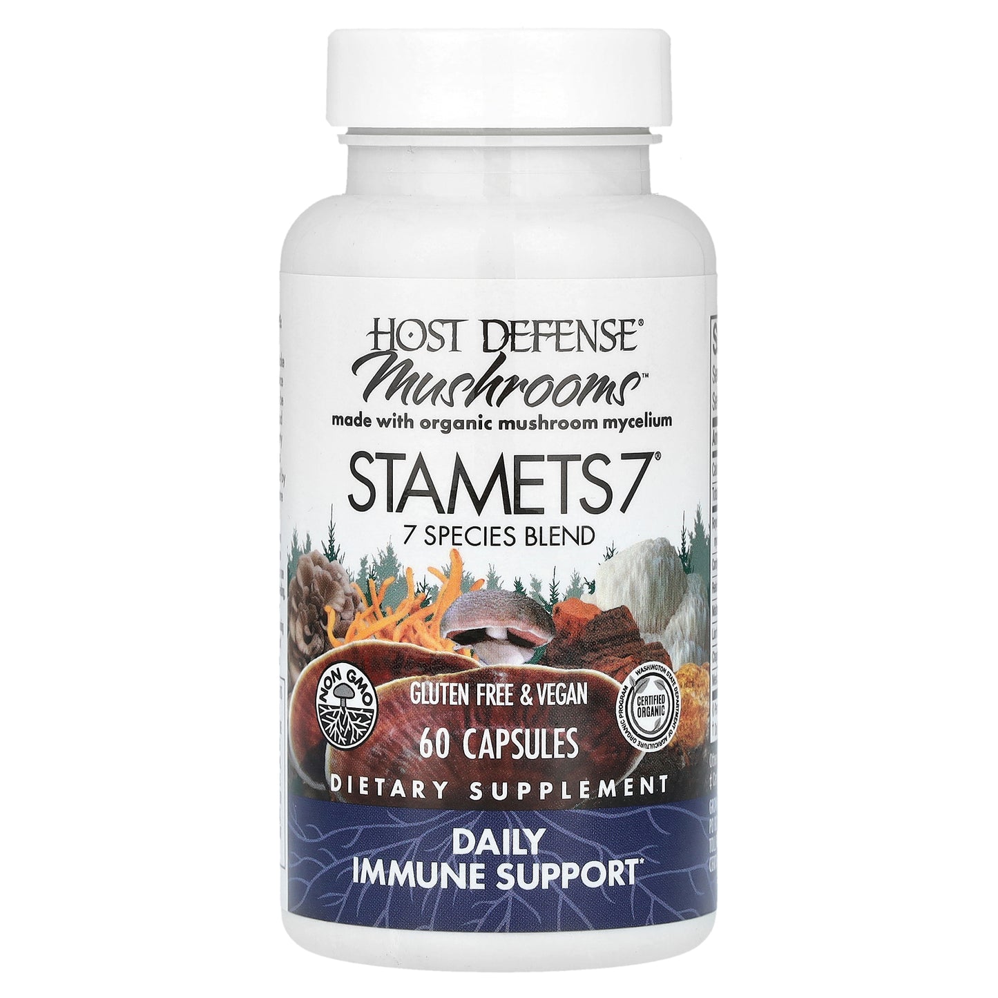 Host Defense, Mushrooms™, STAMETS 7®, 60 Capsules