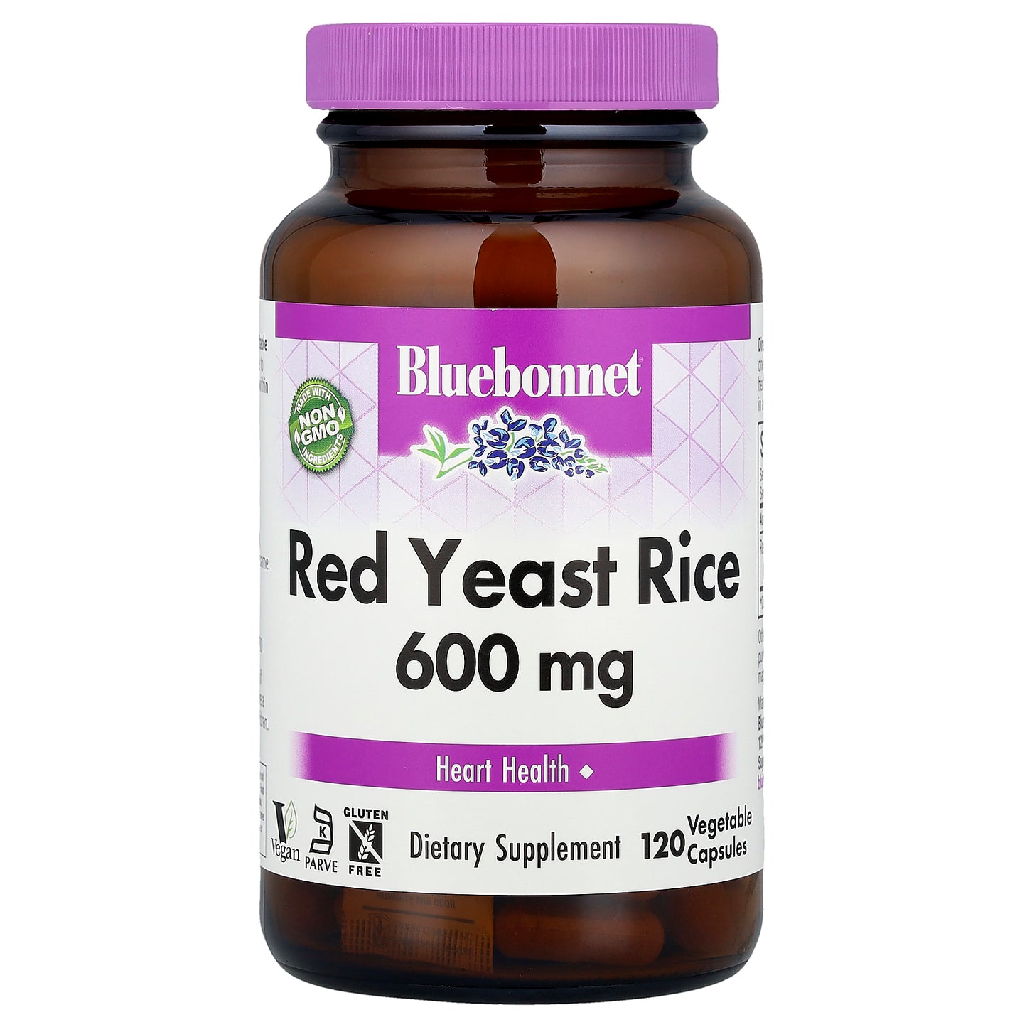 Bluebonnet Nutrition, Red Yeast Rice, 600 mg, 120 Vegetable Capsules