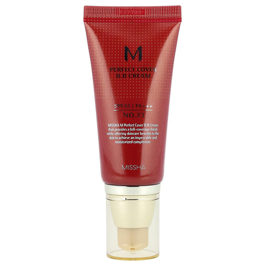 Missha, M Perfect Cover B.B Cream, SPF 42 PA+++, No. 23 Natural Beige, 1.69 fl oz (50 ml)