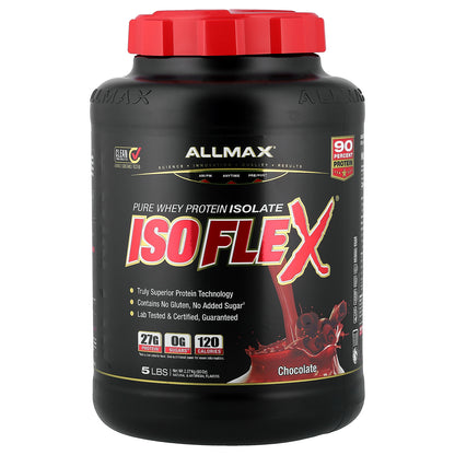 ALLMAX, ISOFLEX®, Pure Whey Protein Isolate, Chocolate, 5 lbs (2.27 kg)