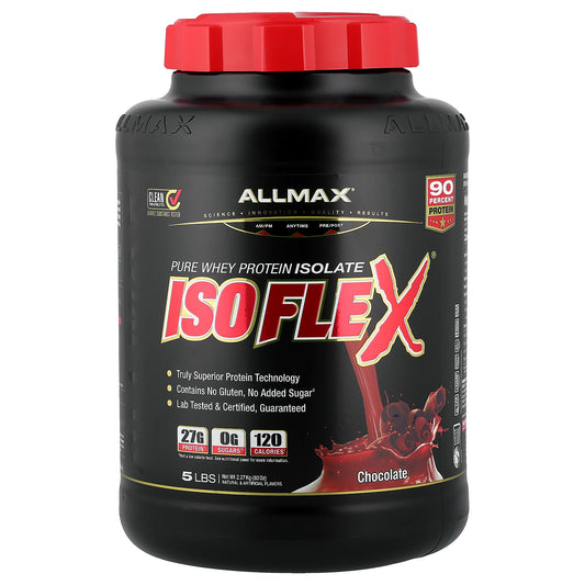 ALLMAX, ISOFLEX®, Pure Whey Protein Isolate, Chocolate, 5 lbs (2.27 kg)
