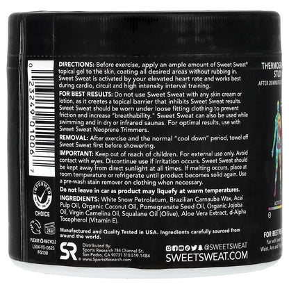 Sports Research, Sweet Sweat®, Workout Enhancer, Unscented, 13.5 oz (383 g)