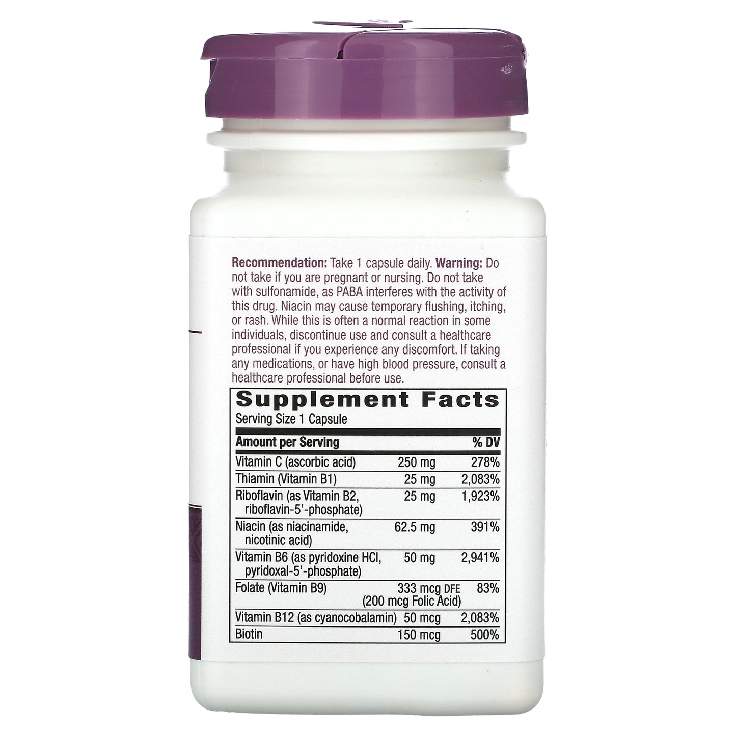 Nature's Way, B-Stress Formula, 100 Vegan Capsules