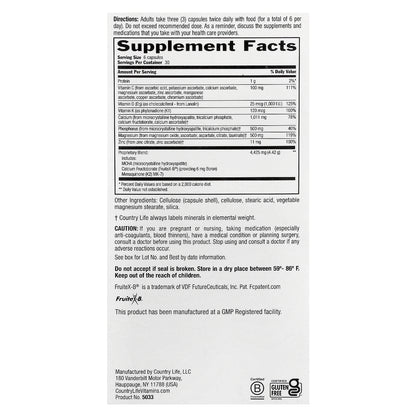 Country Life, Triple Action Bone Solid®, 180 Capsules