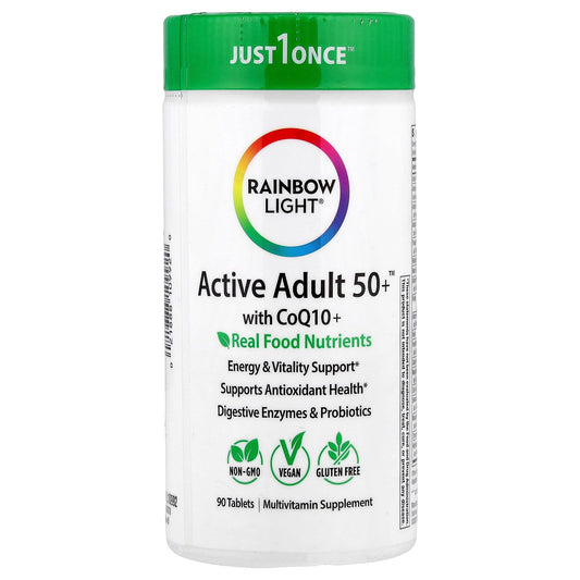 Rainbow Light, Active Adult 50+™ With CoQ10+, 90 Tablets