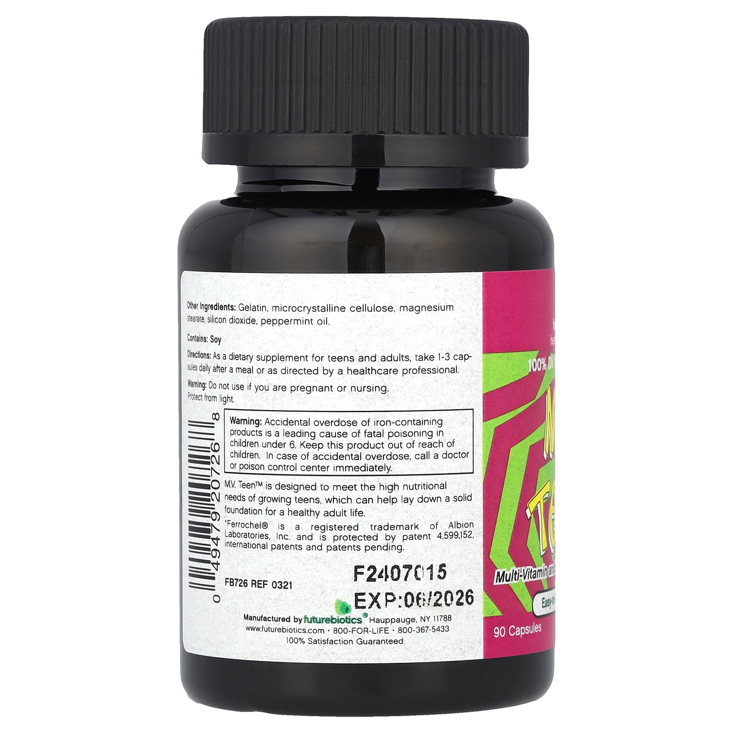 Futurebiotics, M.V. Teen™, 90 Capsules