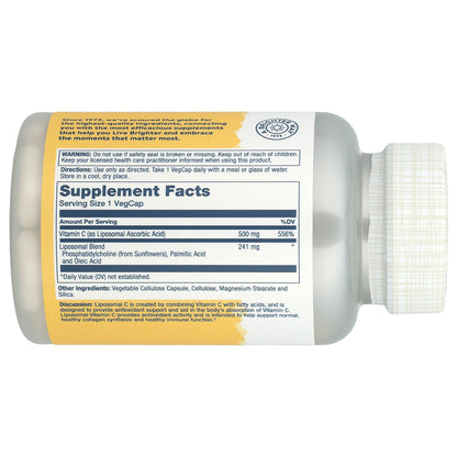 Solaray, Enhanced Absorption, Liposomal Vitamin C, 100 VegCaps
