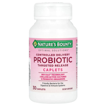 Nature's Bounty, Optimal Solutions®,  Probiotic, Controlled Delivery, 30 Caplets