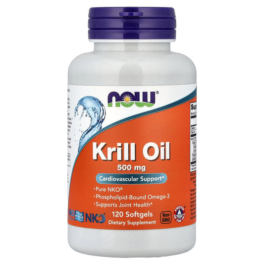 NOW Foods, Krill Oil, 500 mg, 120 Softgels