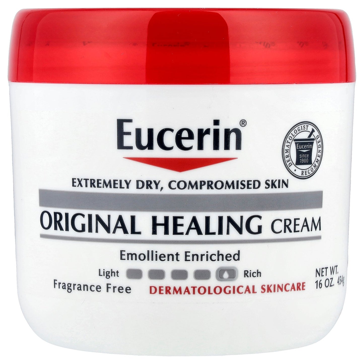 Eucerin, Original Healing Cream, Extremely Dry, Compromised Skin, Fragrance Free, 16 oz (454 g)