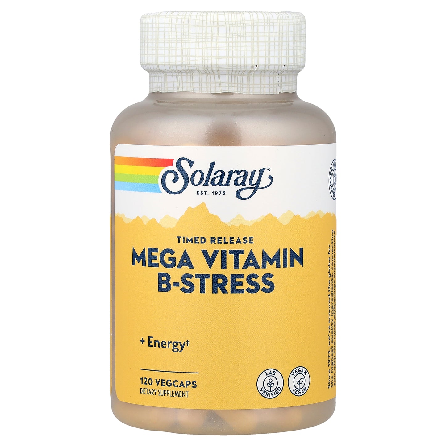 Solaray, Mega Vitamin B-Stress, Timed Release, 120 VegCaps