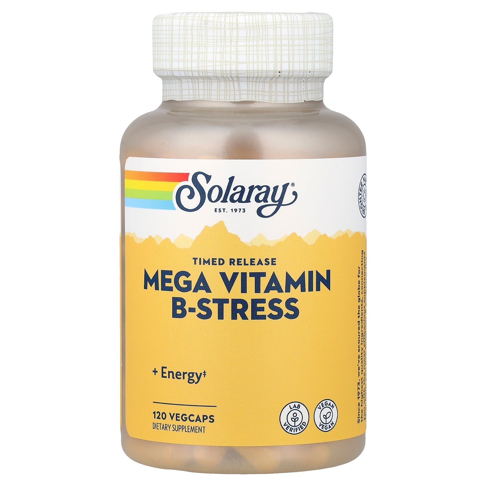 Solaray, Mega Vitamin B-Stress, Timed Release, 120 VegCaps