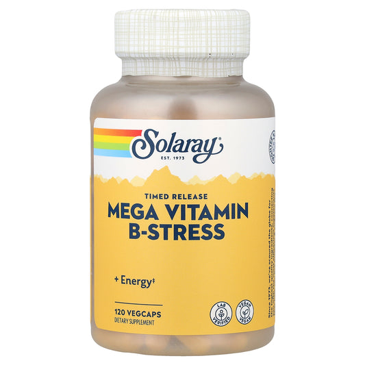 Solaray, Mega Vitamin B-Stress, Timed Release, 120 VegCaps