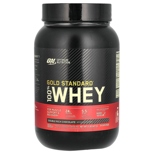 Optimum Nutrition, Gold Standard® 100% Whey, Double Rich Chocolate, 2 lb (907 g)