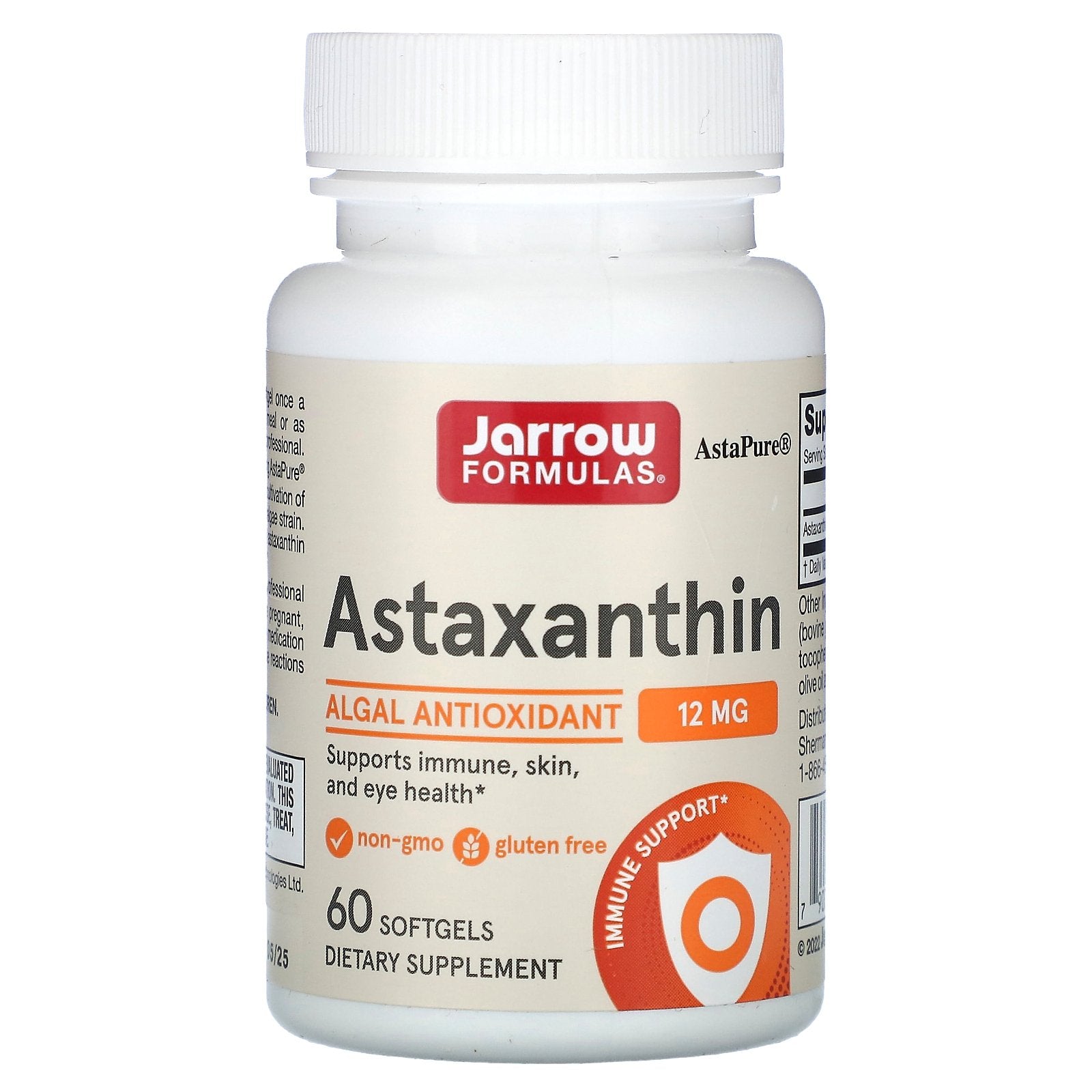 Jarrow Formulas, Astaxanthin, 12 mg, 60 Softgels