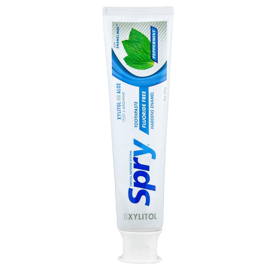 Xlear, Spry, Fluoride Free Toothpaste, Peppermint, 5 oz (141 g)