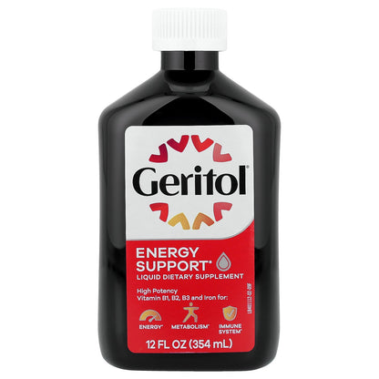 Geritol, Energy Support Liquid Supplement, 12 fl oz (354 ml)