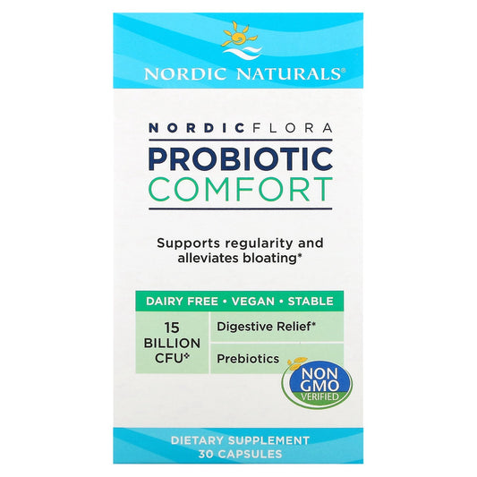 Nordic Naturals, Nordic Flora Probiotic, Comfort, 15 Billion CFU, 30 Capsules