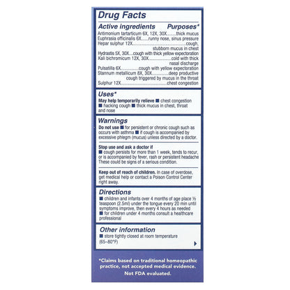 NaturalCare, Children's Cough & Mucus, 4 Months & Up, Natural Berry, 4 fl oz (120 ml)