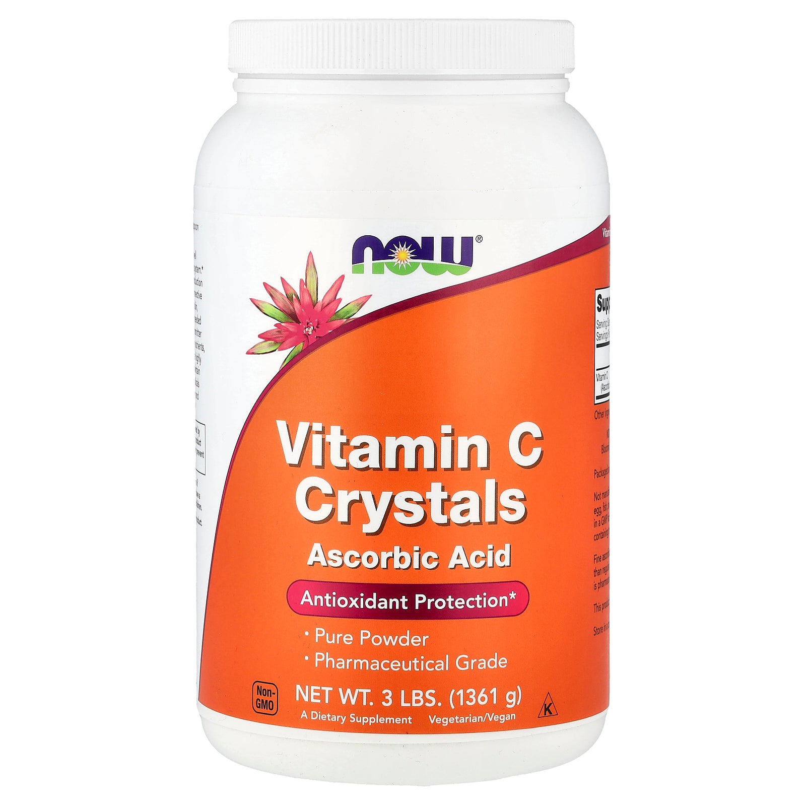 NOW Foods, Vitamin C Crystals, 3 lbs (1,361 g)