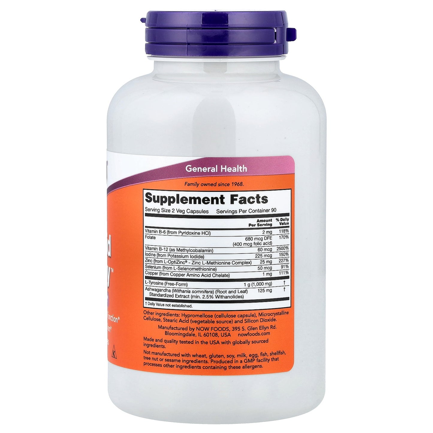 NOW Foods, Thyroid Energy™, 180 Veg Capsules
