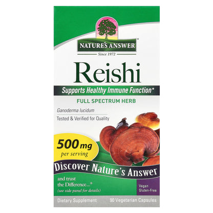 Nature's Answer, Reishi, 500 mg, 90 Vegetarian Capsules