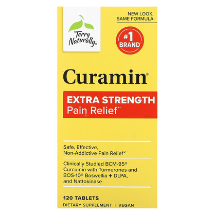 Terry Naturally, Curamin, Pain Relief, Extra Strength , 120 Tablets