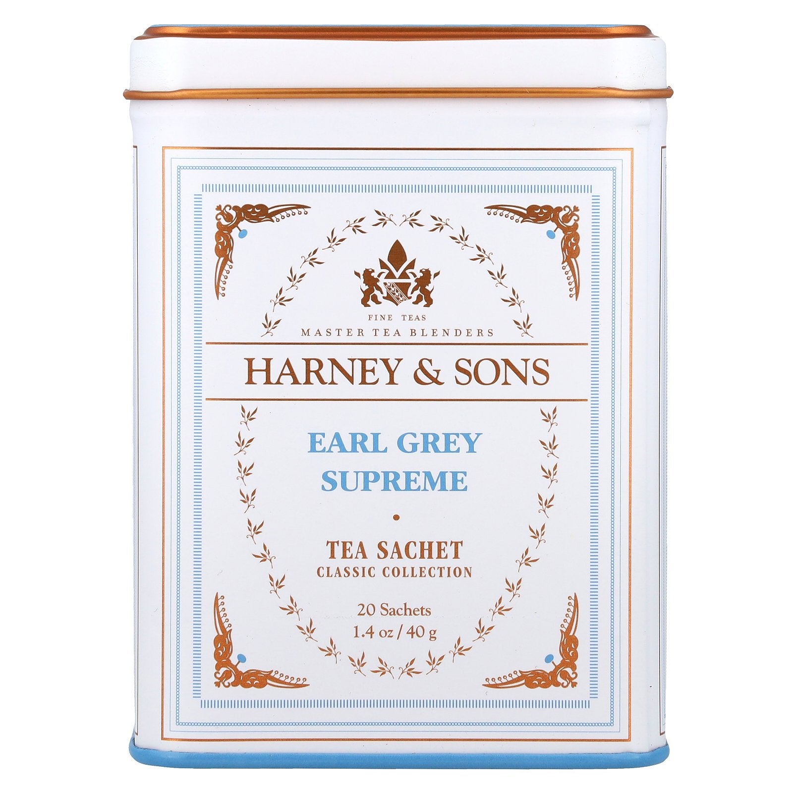 Harney & Sons, Classic Collection, Earl Grey Supreme, 20 Sachets, 1.4 oz (40 g)