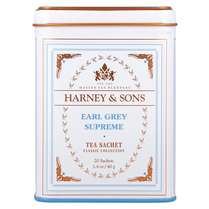 Harney & Sons, Classic Collection, Earl Grey Supreme, 20 Sachets, 1.4 oz (40 g)